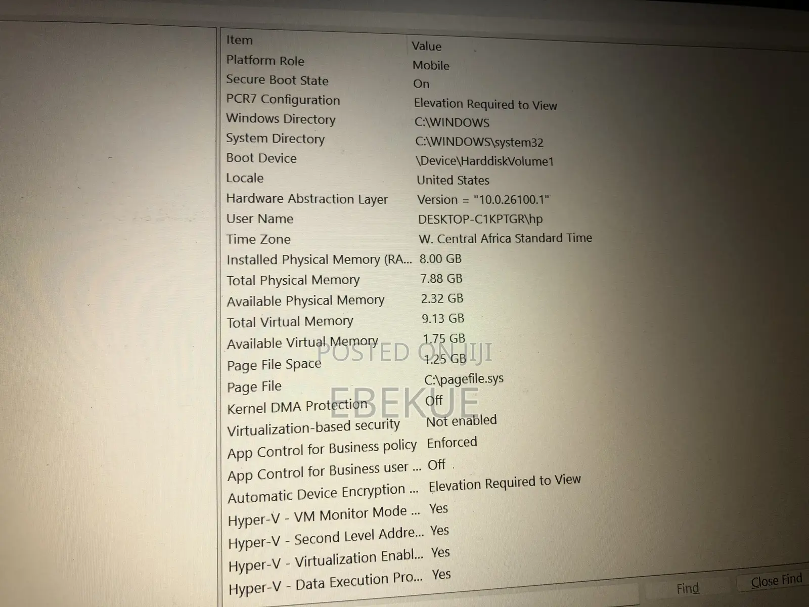 Laptop Dell 8GB SSD 512GB