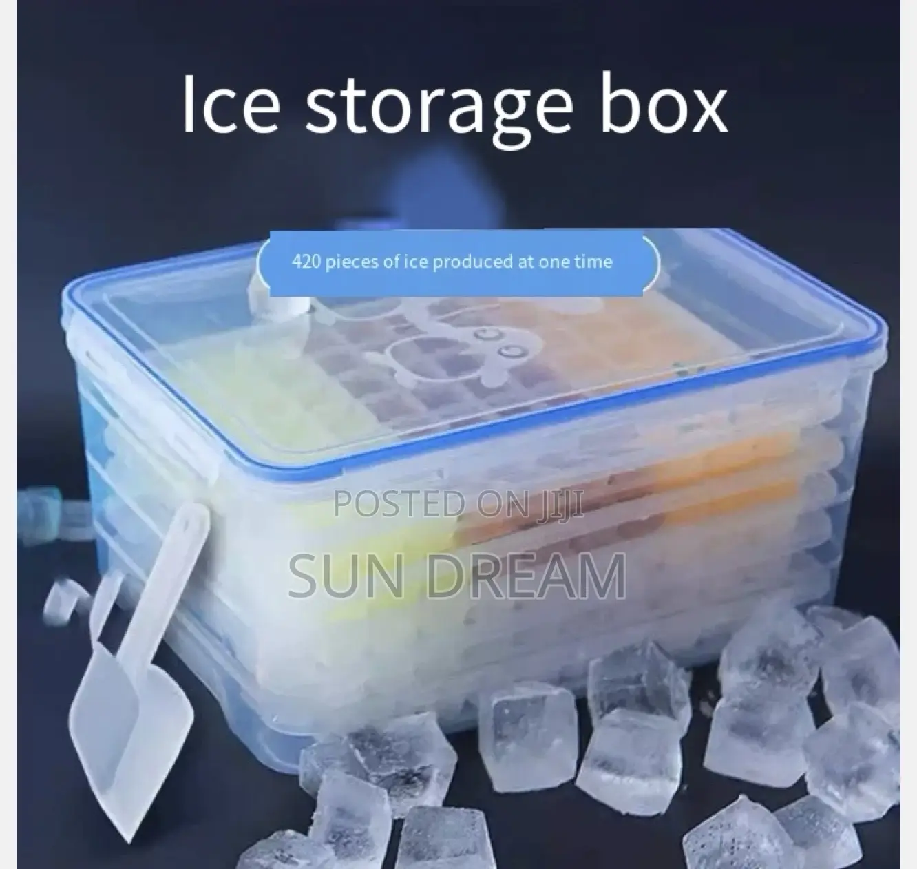 Ice Maker Ice Mold Icee-Cube Box Cold Juice Drink Store Tools