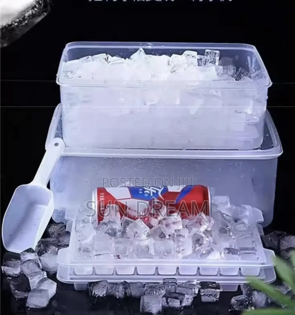 Ice Maker Ice Mold Icee-Cube Box Cold Juice Drink Store Tools