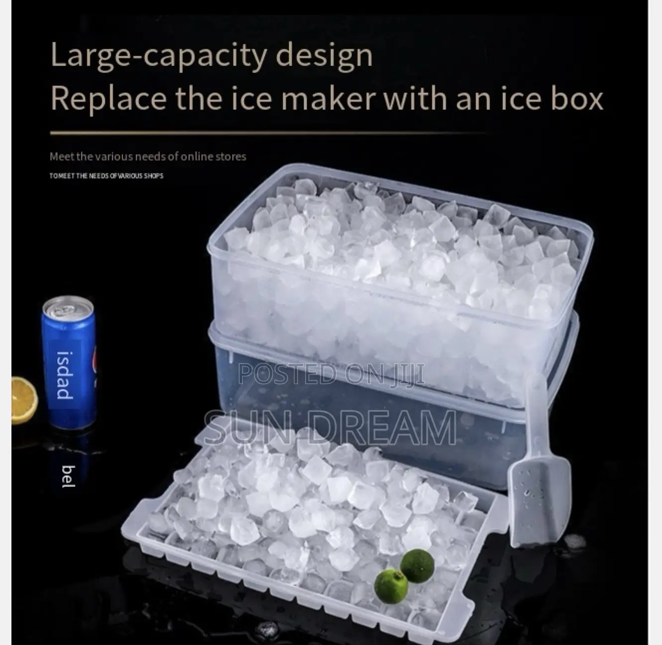 Ice Maker Ice Mold Icee-Cube Box Cold Juice Drink Store Tools