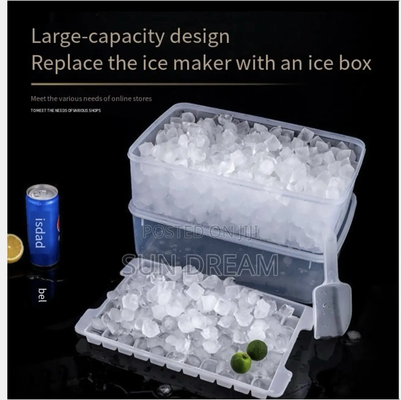 Ice Maker Ice Mold Icee-Cube Box Cold Juice Drink Store Tools