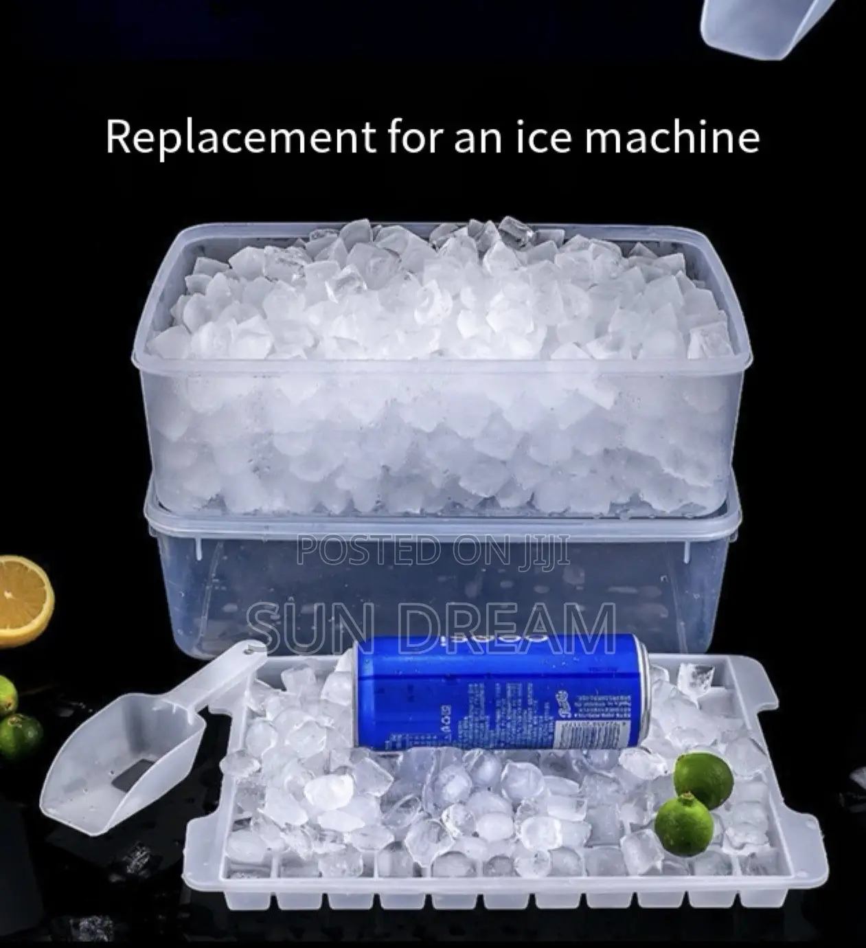 Ice Maker Ice Mold Icee-Cube Box Cold Juice Drink Store Tools