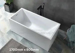 White Acrylic Bathtub
