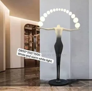 Led Modern Sculpture Floor Lamp .