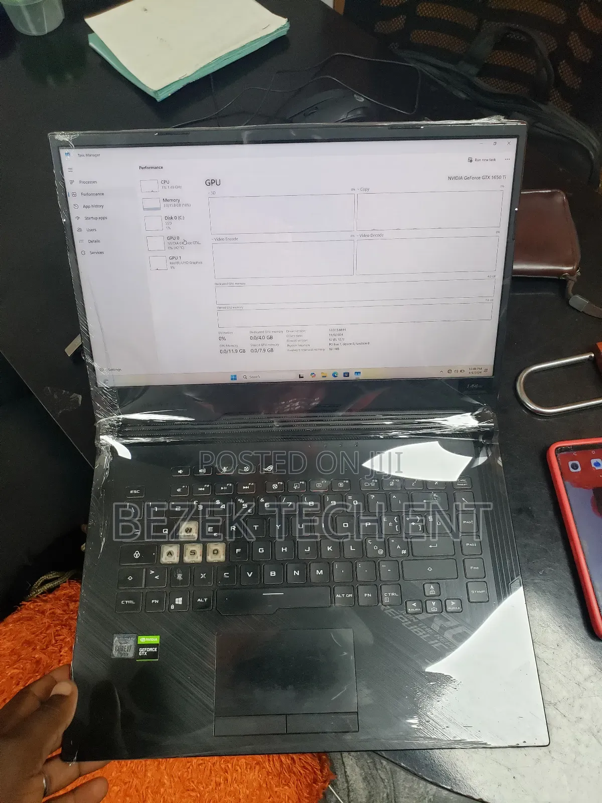 New Laptop Asus ROG Strix G15 16GB Intel Core I7 SSD 512GB