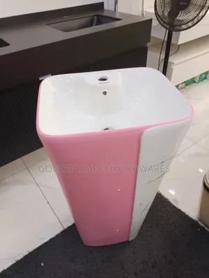 Pink and White Staining Basin