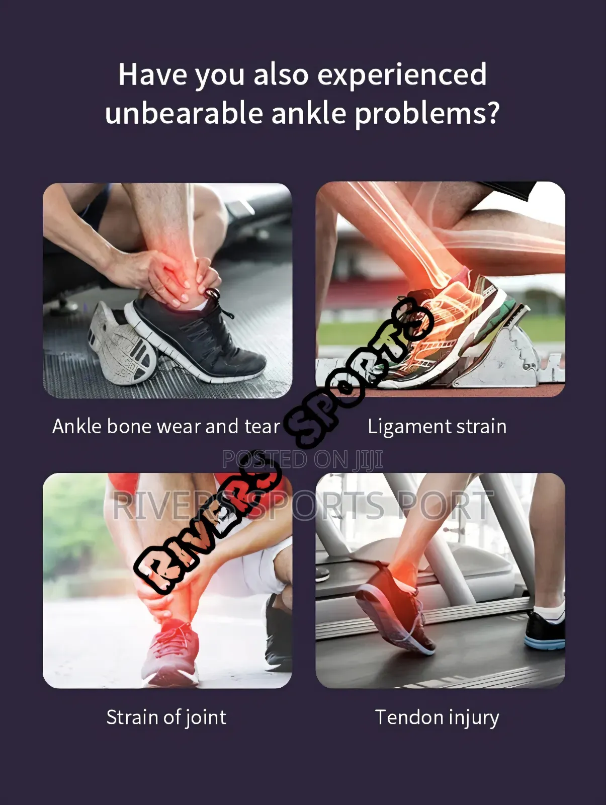 1pc Ankle Brace Pressurized Bandage Ankle Support Compression Strap