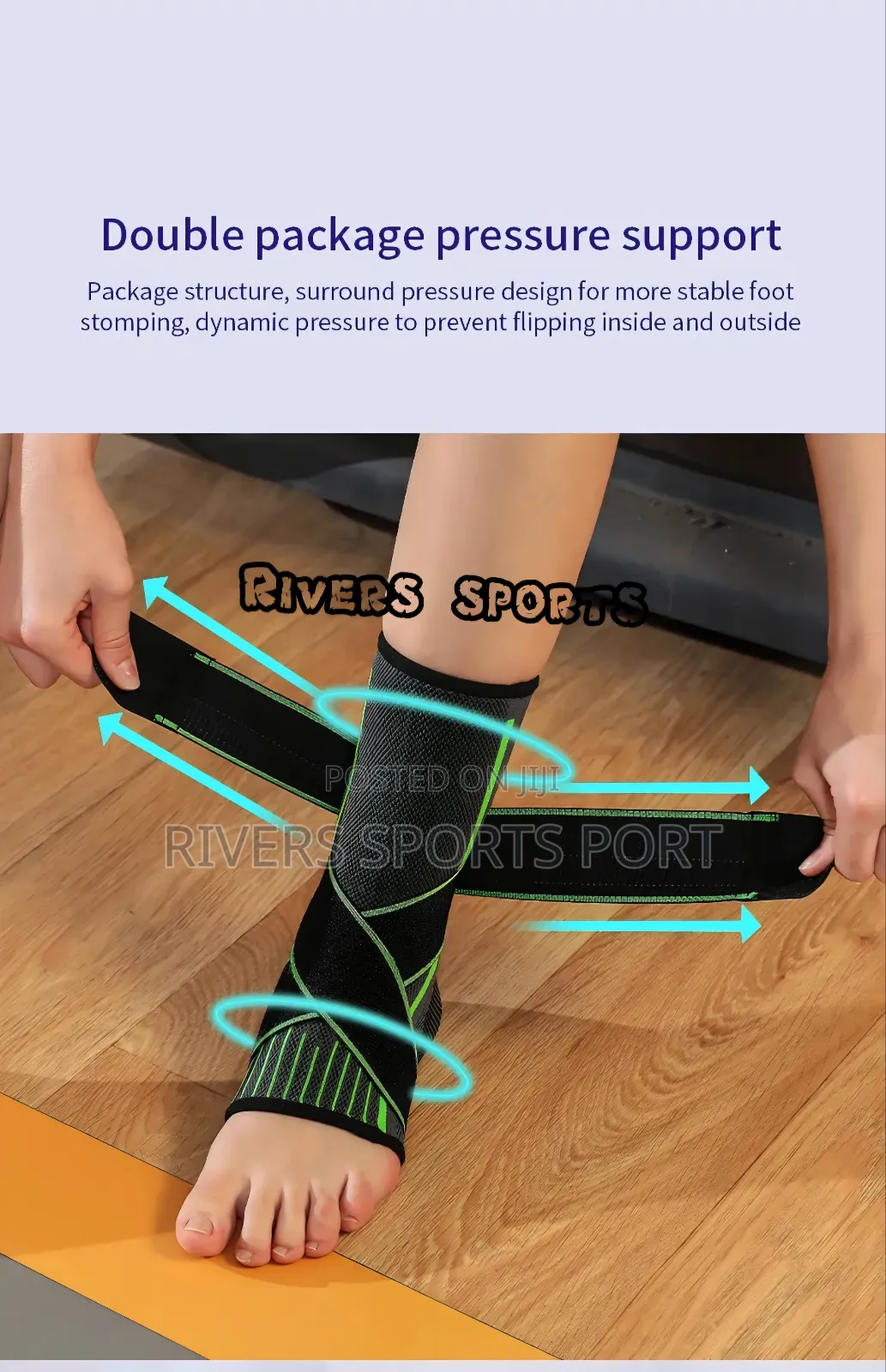 1pc Ankle Brace Pressurized Bandage Ankle Support Compression Strap