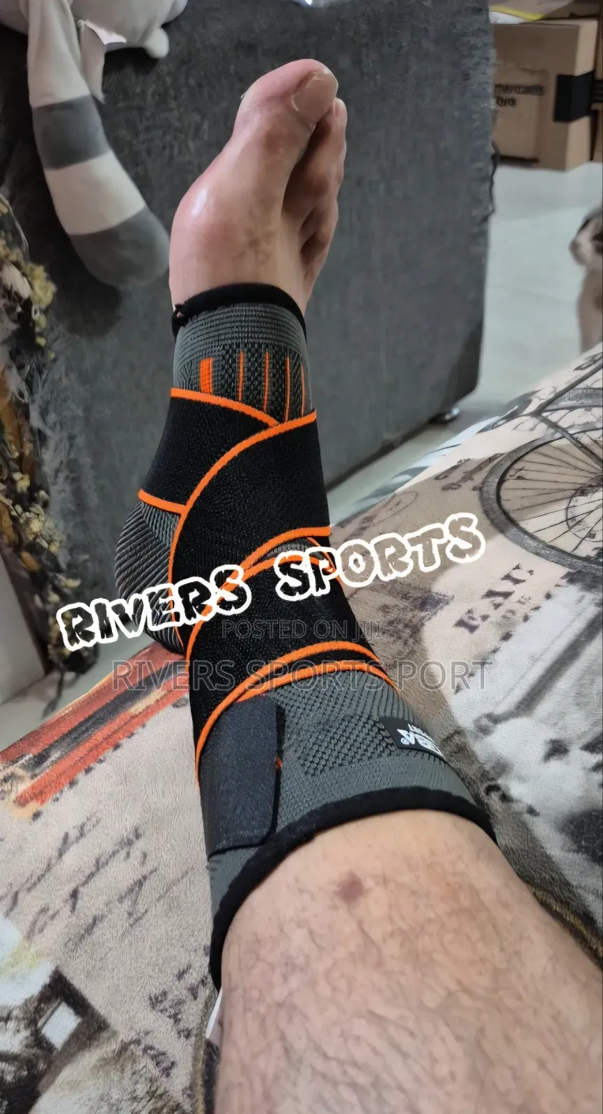 1pc Ankle Brace Pressurized Bandage Ankle Support Compression Strap