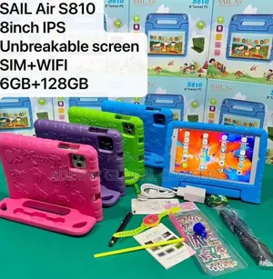 8 Inches Sailair S810 Kids Tablet
Unbreakable 1 Sim + Wifi
6gb + 128gb