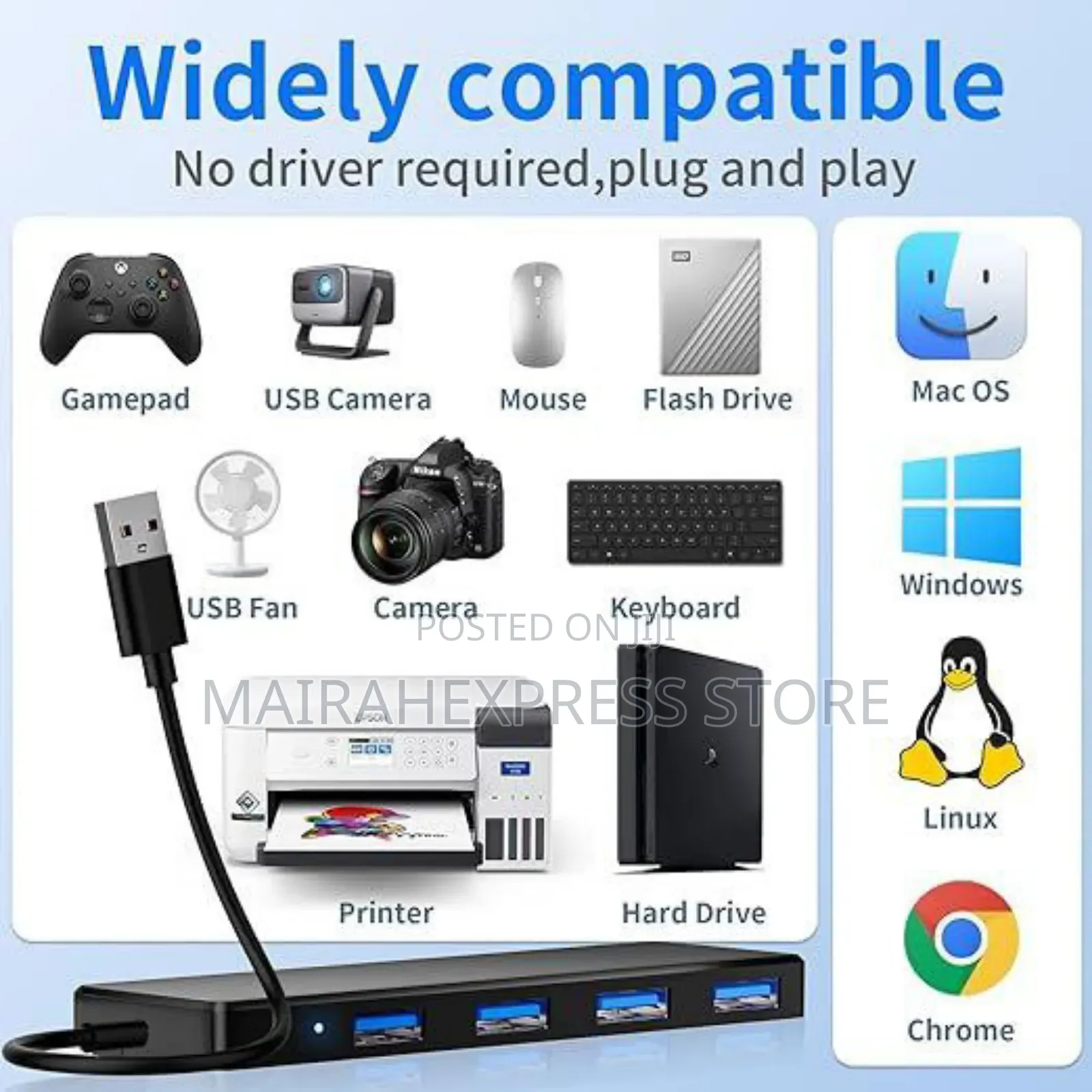 4in1 Port Usb Hub (Usb 2.0) 
 Sb