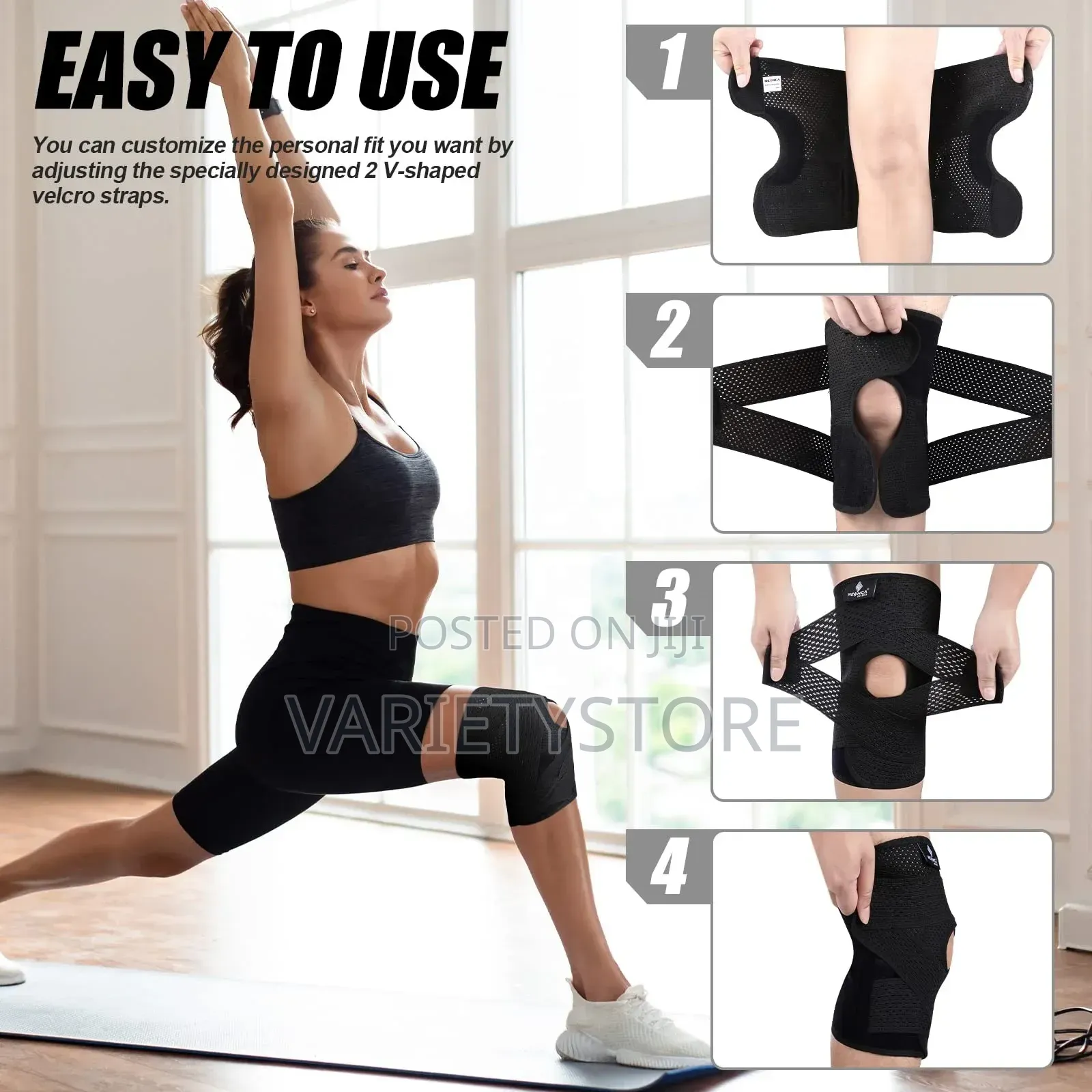 1 PCS Elastic Sports Kneepad