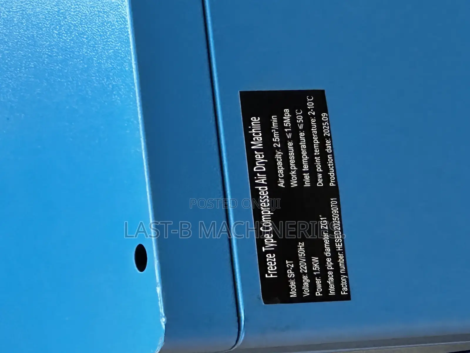 Freeze Type Compressed Air Dryer Machine