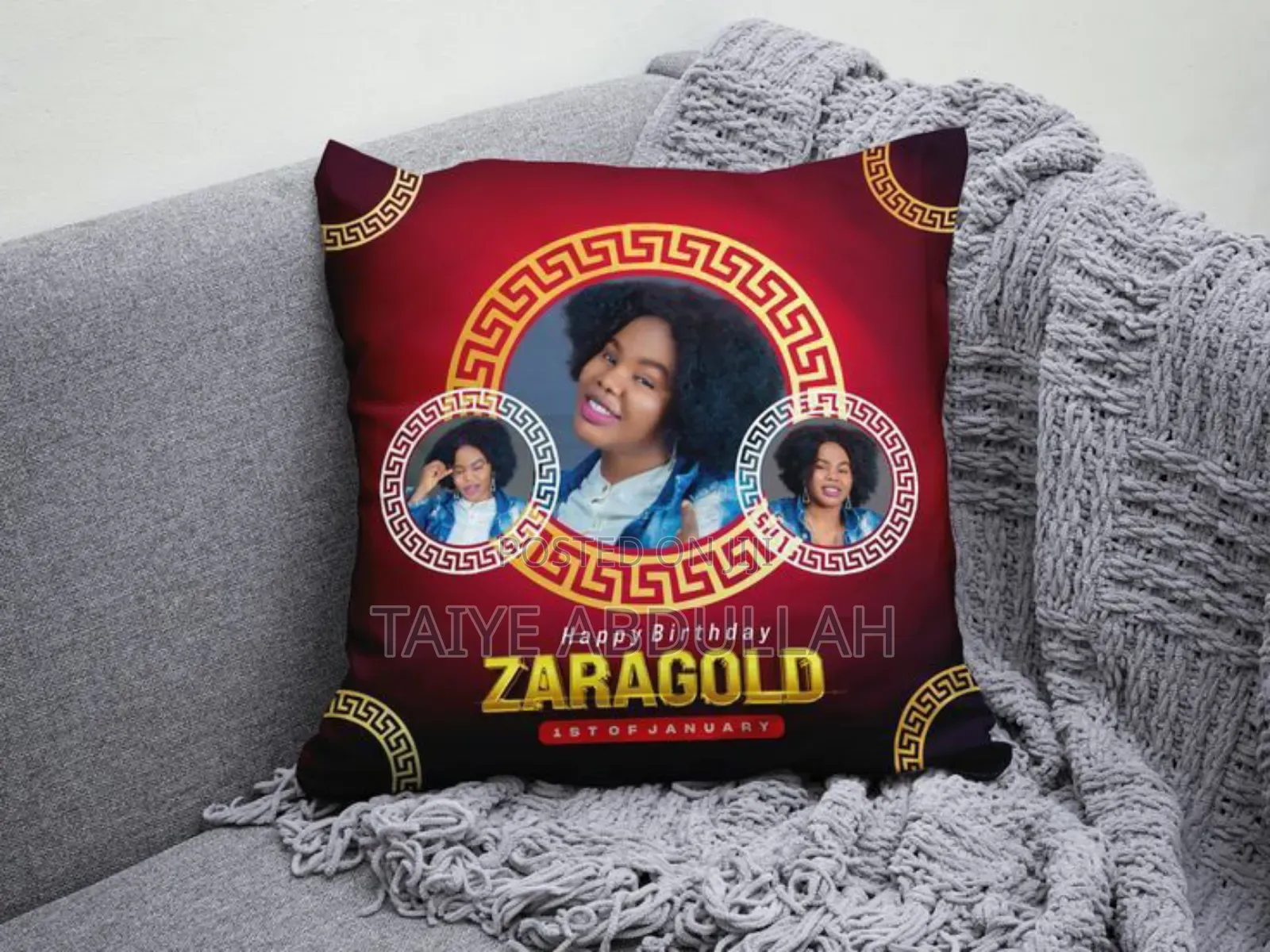 Customized Throw Pillow