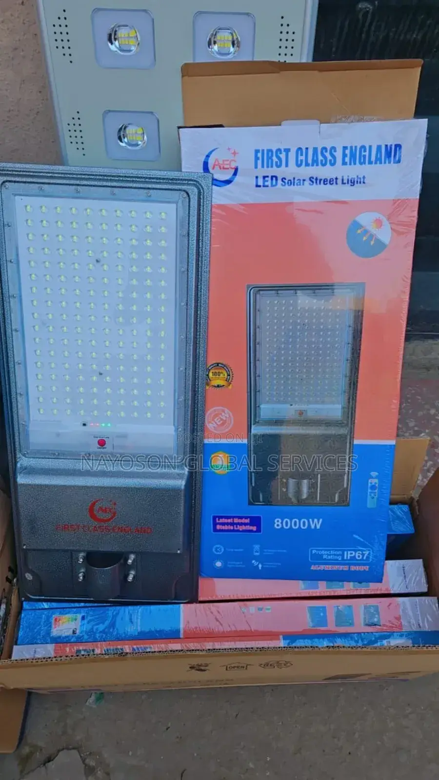 8000w Cast Body Steady Light Solar Street Light