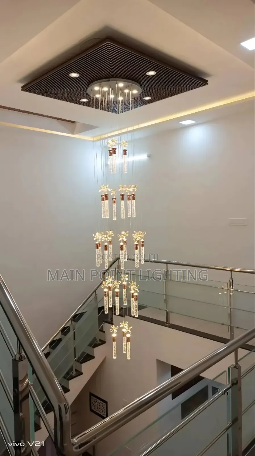 Modern Staircase Chandelier Light