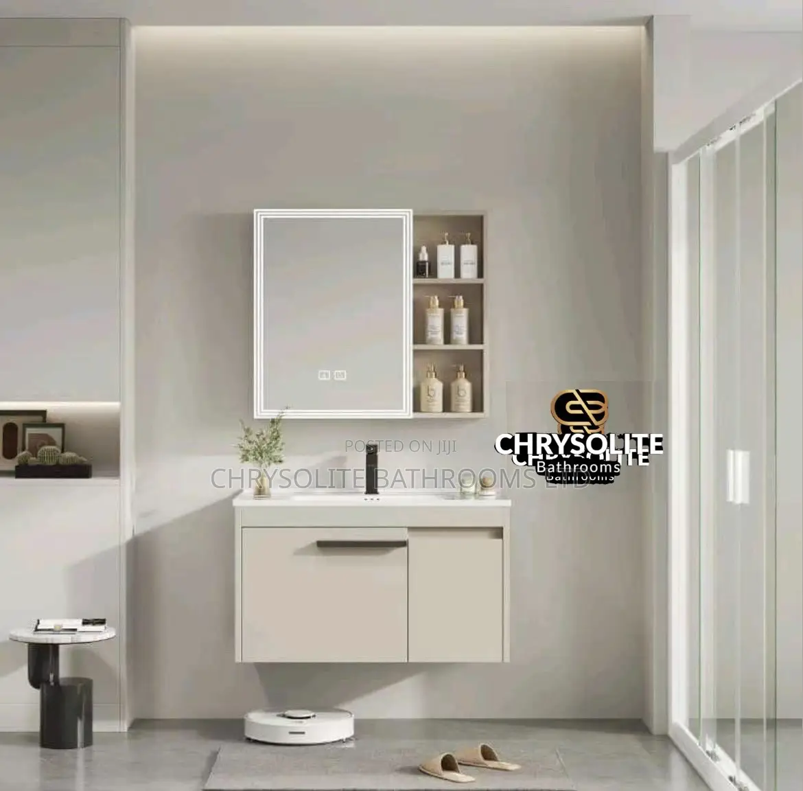 Beiges Vanity Cabinet