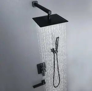 Black Conduit Shower Mixer