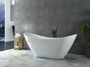 Acrylic Boat Shaped Freestanding Bathtub 