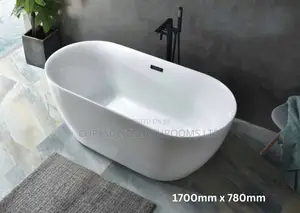 White Freestanding Acrylic Tub 