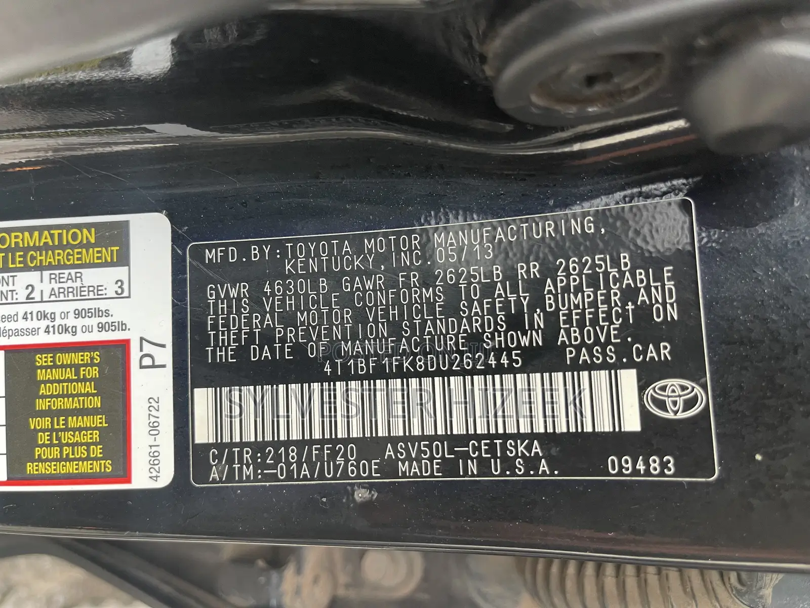Toyota Camry 2013 Black