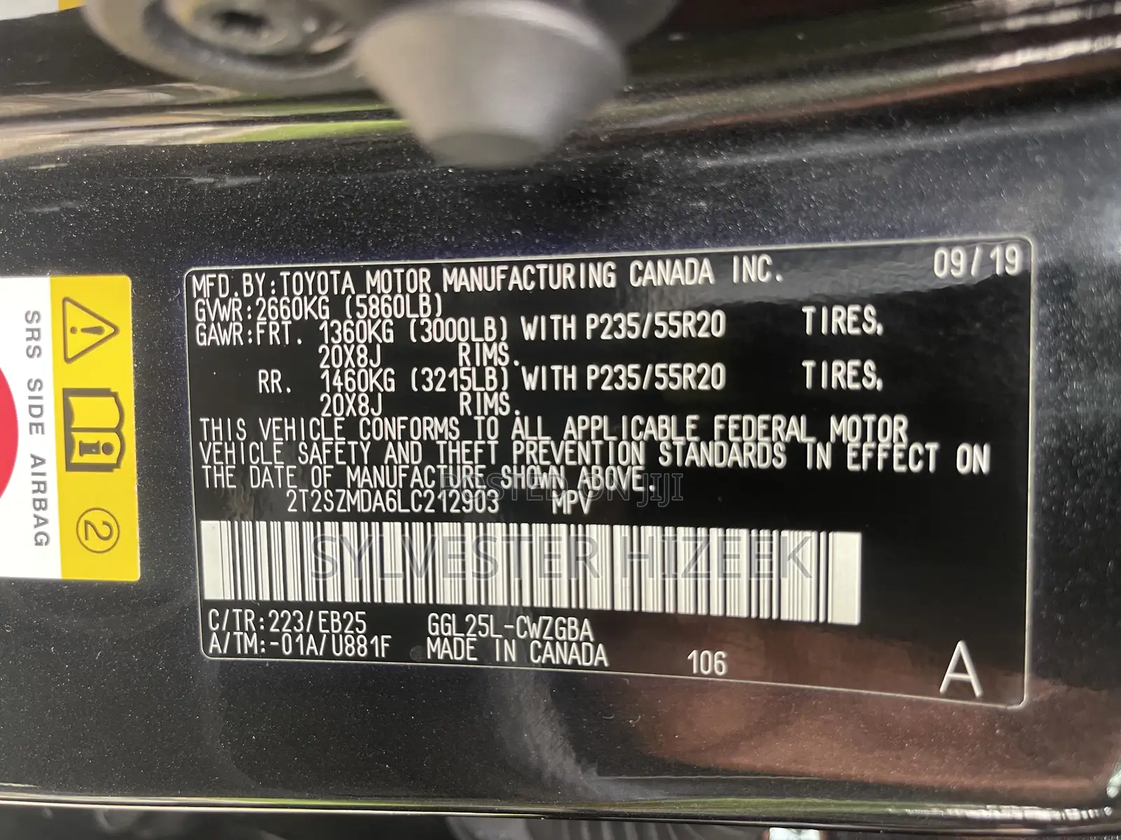 Lexus RX 350 2020 Black