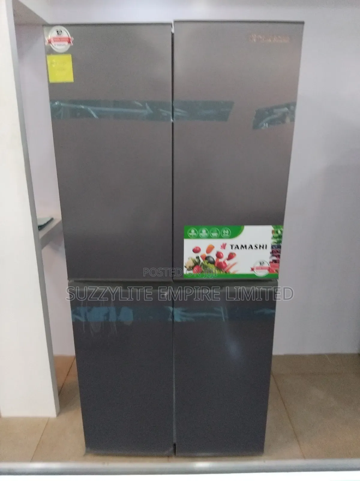 Tamashi 408 Liters Side By Side Refrigerator Energy Saving  Nrx408