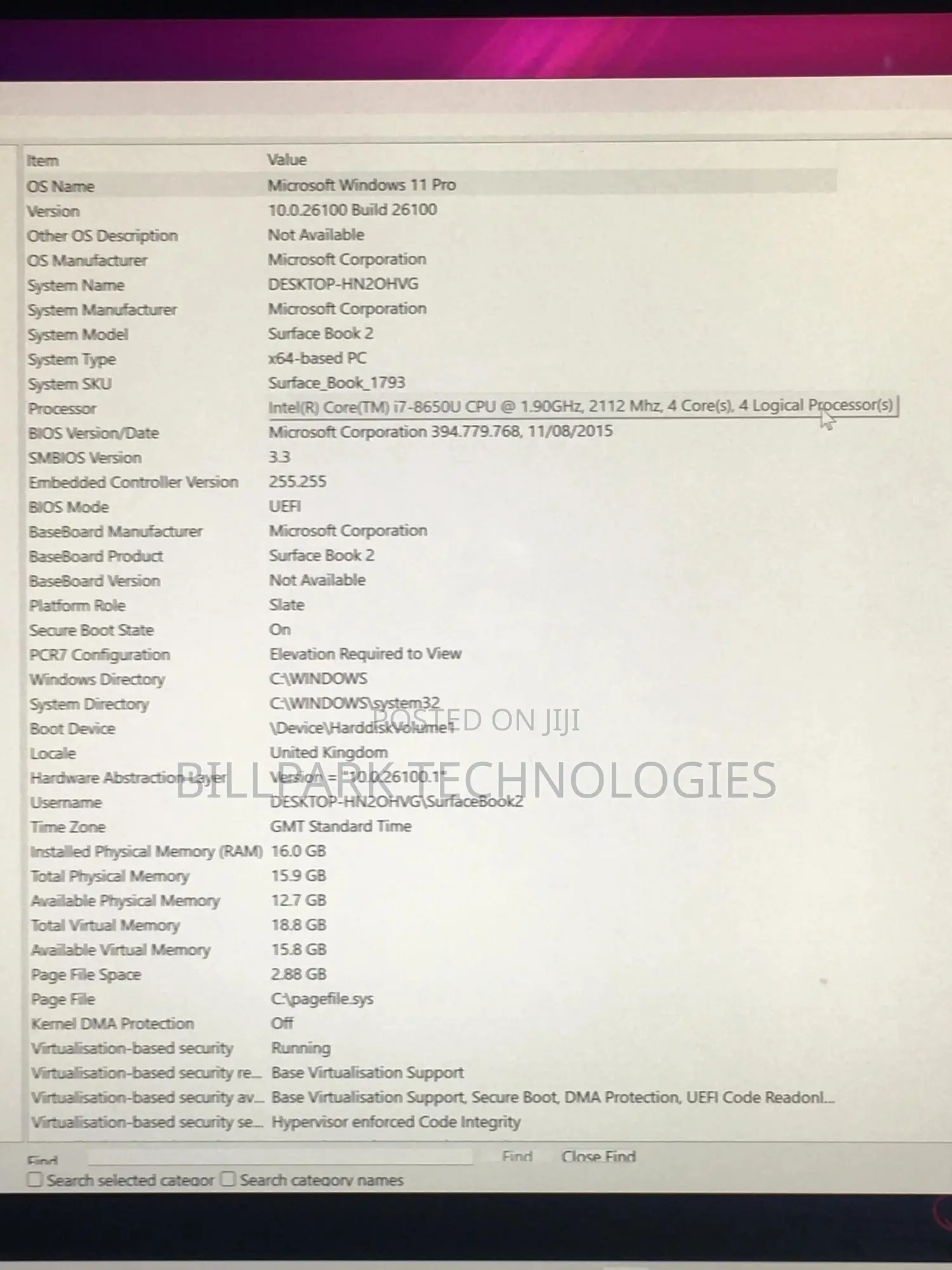 Laptop Microsoft Surface Book 2 16GB Intel Core I7 SSD 256GB