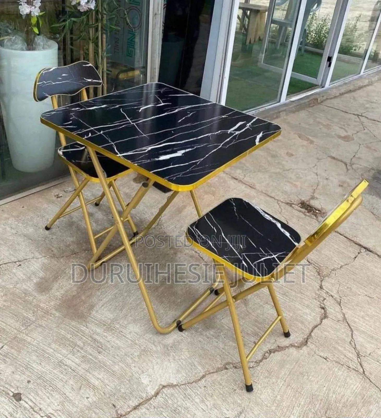 Marble Table and Chairs