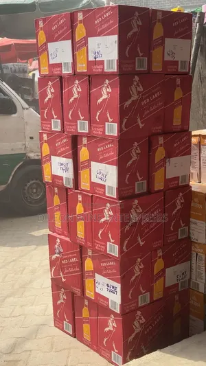 Red Label Whisky Cartoon by ( 12 Bottles )