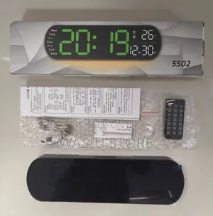 13.7" Digital Wall Clock Large Display With Remote Control