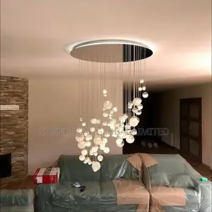 Modern Luxury Bubble Cascade Glass Pendant Chandelier