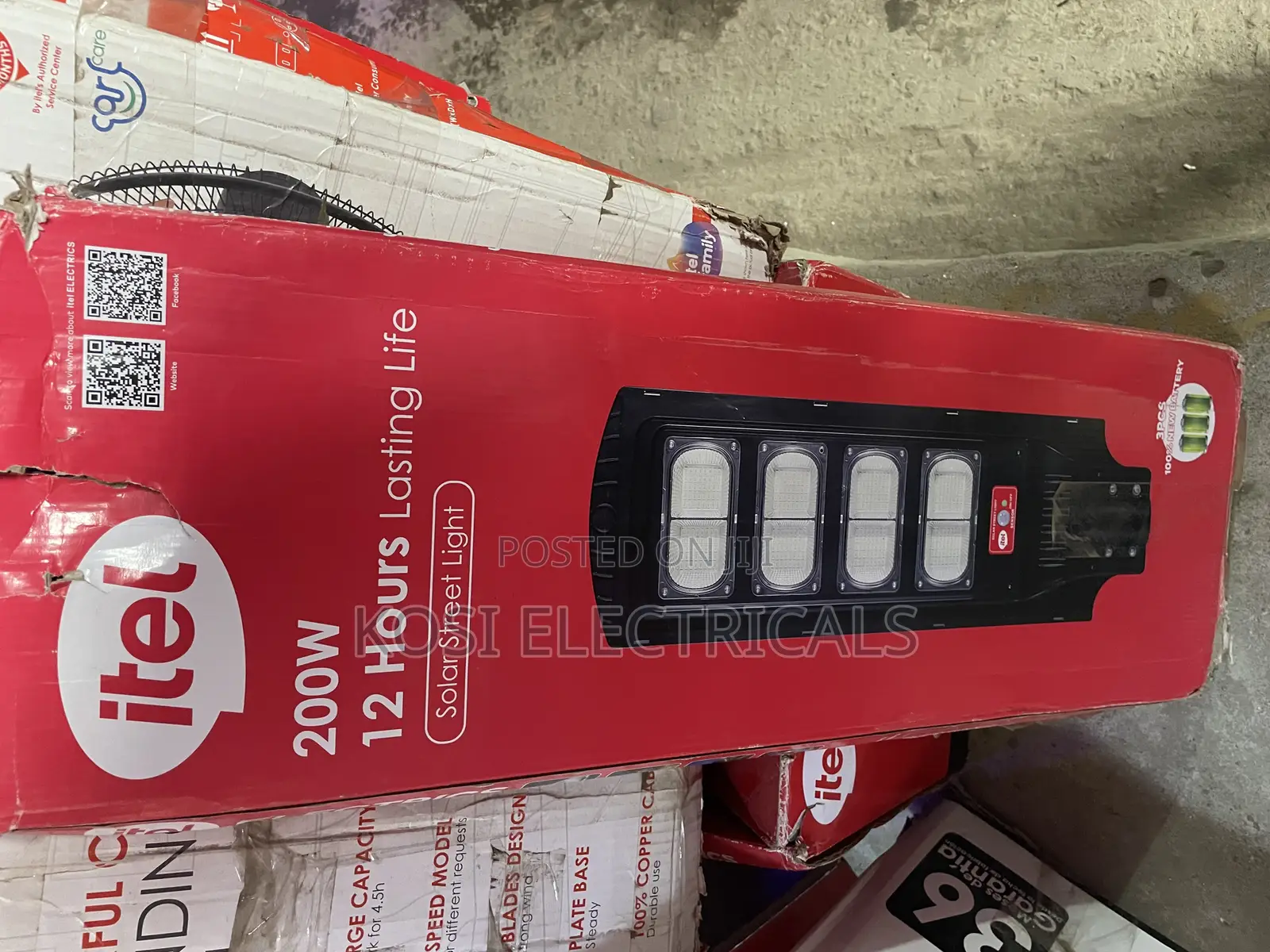 Itel Solar Street Light 200 Watts