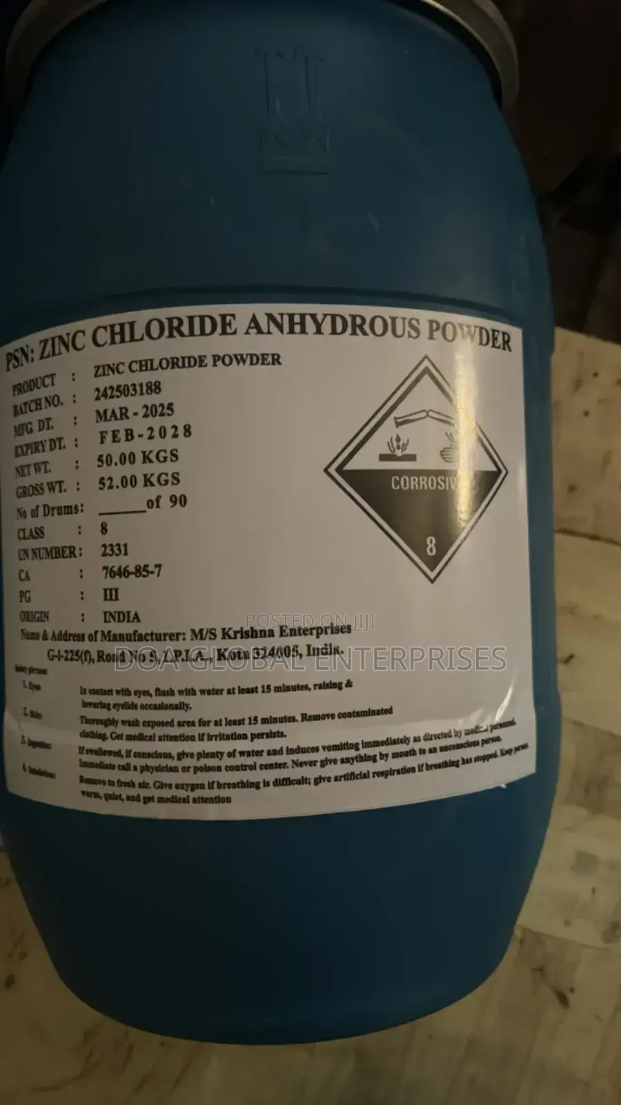 Zinc Chloride Anhydrous