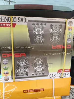 Qasa 4 Burner Cabinet/Table Top Glass Top Has Cooker