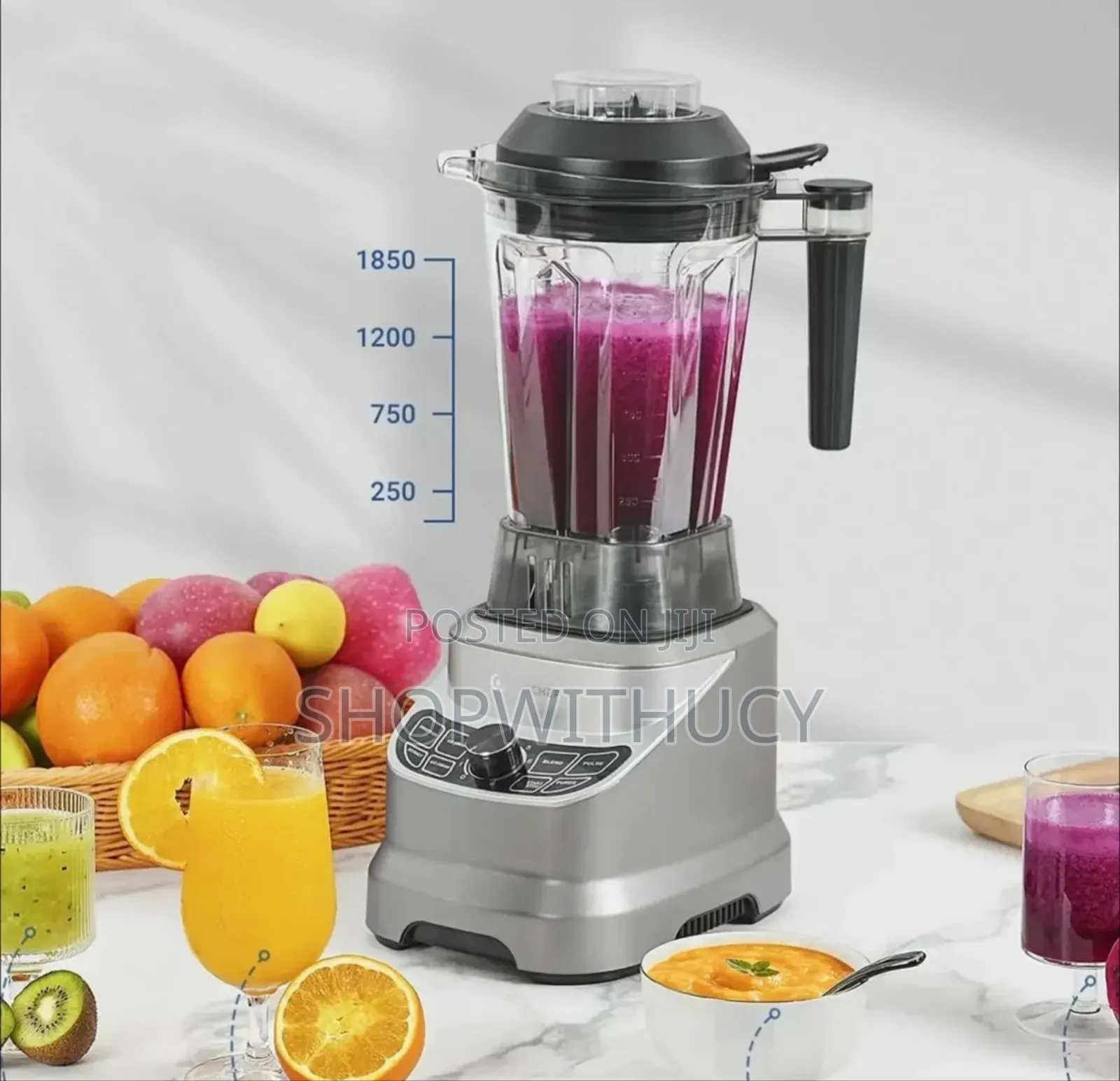 Amzchef 7-in-1 Nutrition Blender Smoothie Maker, Soft Touch Control