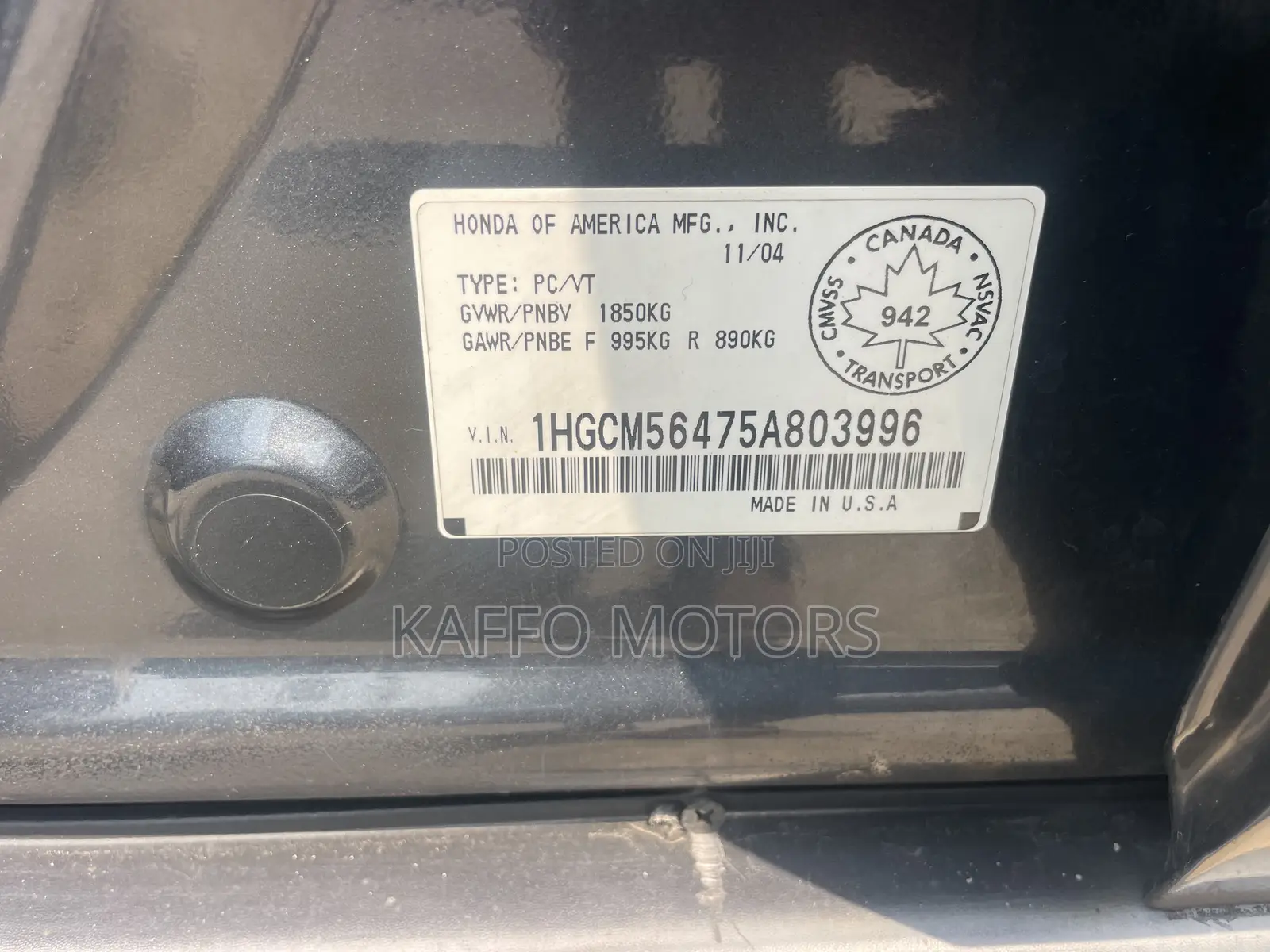 Honda Accord Automatic 2005 Gray