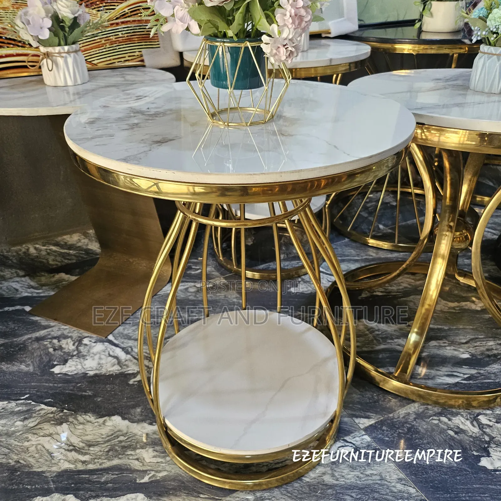 Marble Side Stool