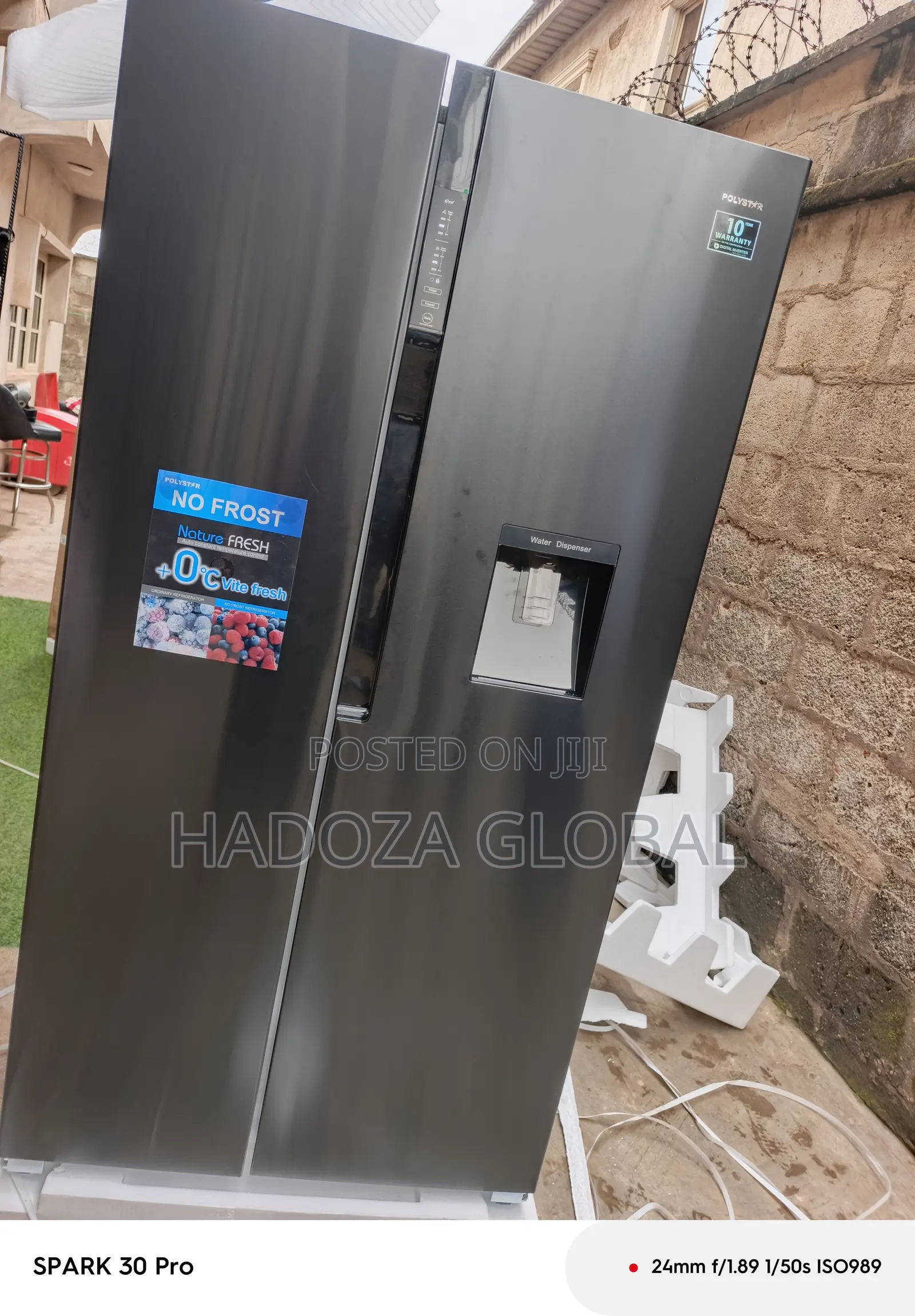 Polystar 520l Refrigerator With Wide Side Doors