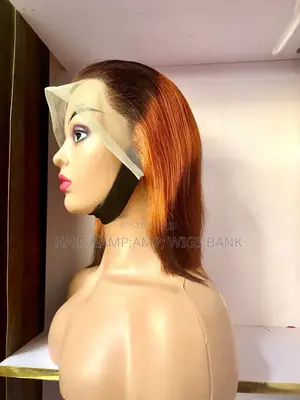 Full Frontal Straight Wig Three Tone Color / Length Available