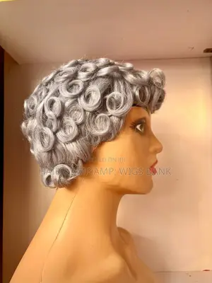 Chioma Wig Skull Cap Pixie Cut Gray |Brown|Natural Color