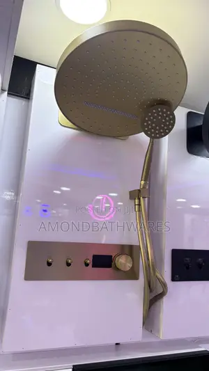 Brushed Gold Thermostat Shower