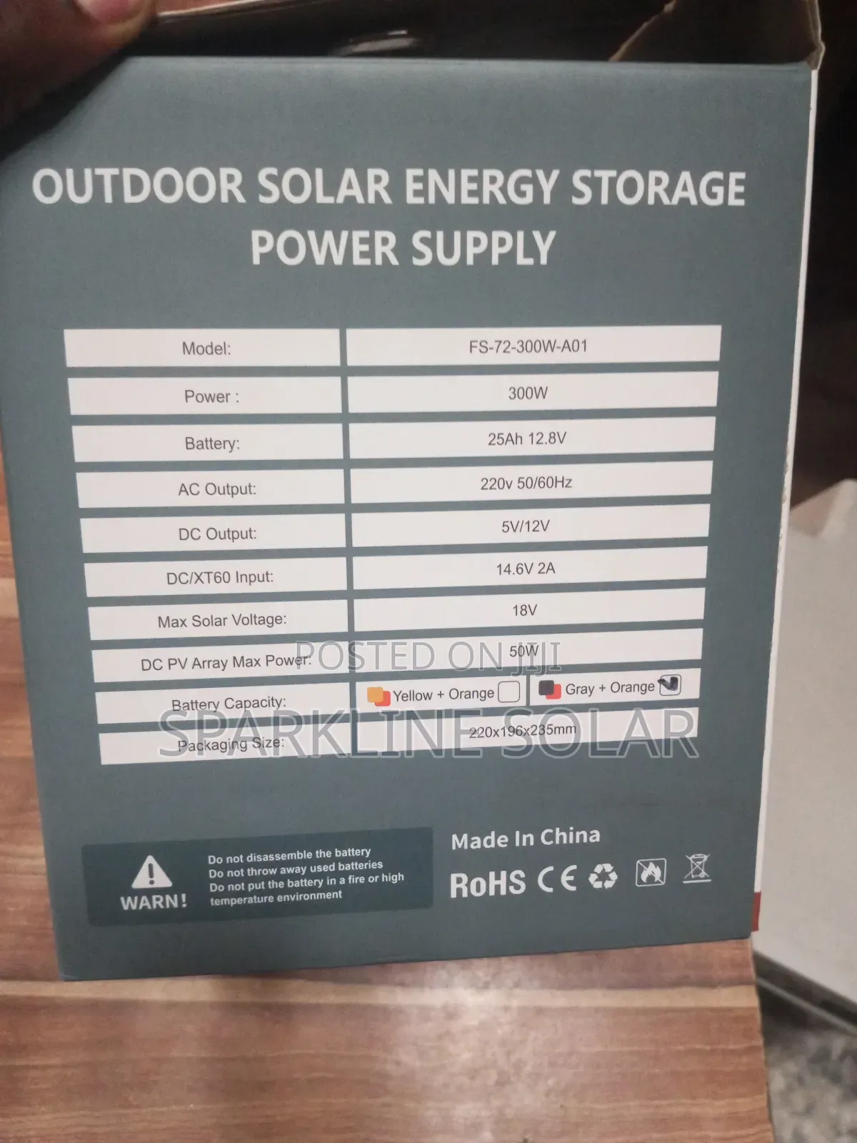 Feisun 300w Solar Generator Complete Set Panel, Bulbs, Usb Bluetooth