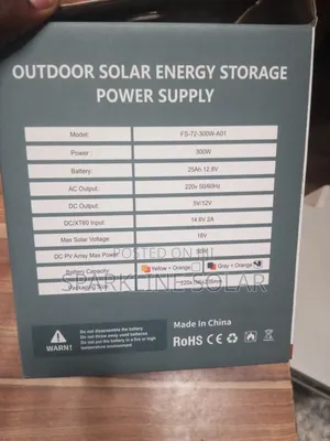 Feisun 300w Solar Generator Complete Set Panel, Bulbs, Usb Bluetooth
