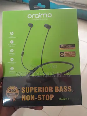 Oraimo Necklace 4 E50d Anc Wireless Earphone- 50h Playtime Havy Bass