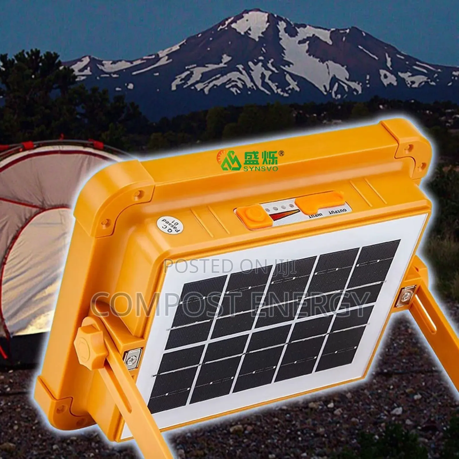 100w Solar Flood Portable Rechargeable Multi-Fun 5000mah/ Power Bank
