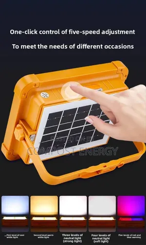 100w Solar Flood Portable Rechargeable Multi-Fun 5000mah/ Power Bank