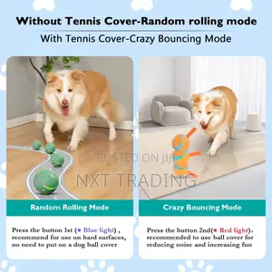 Interactive Dog Ball Toy Durable Automatic Rolling Ball For Puppies