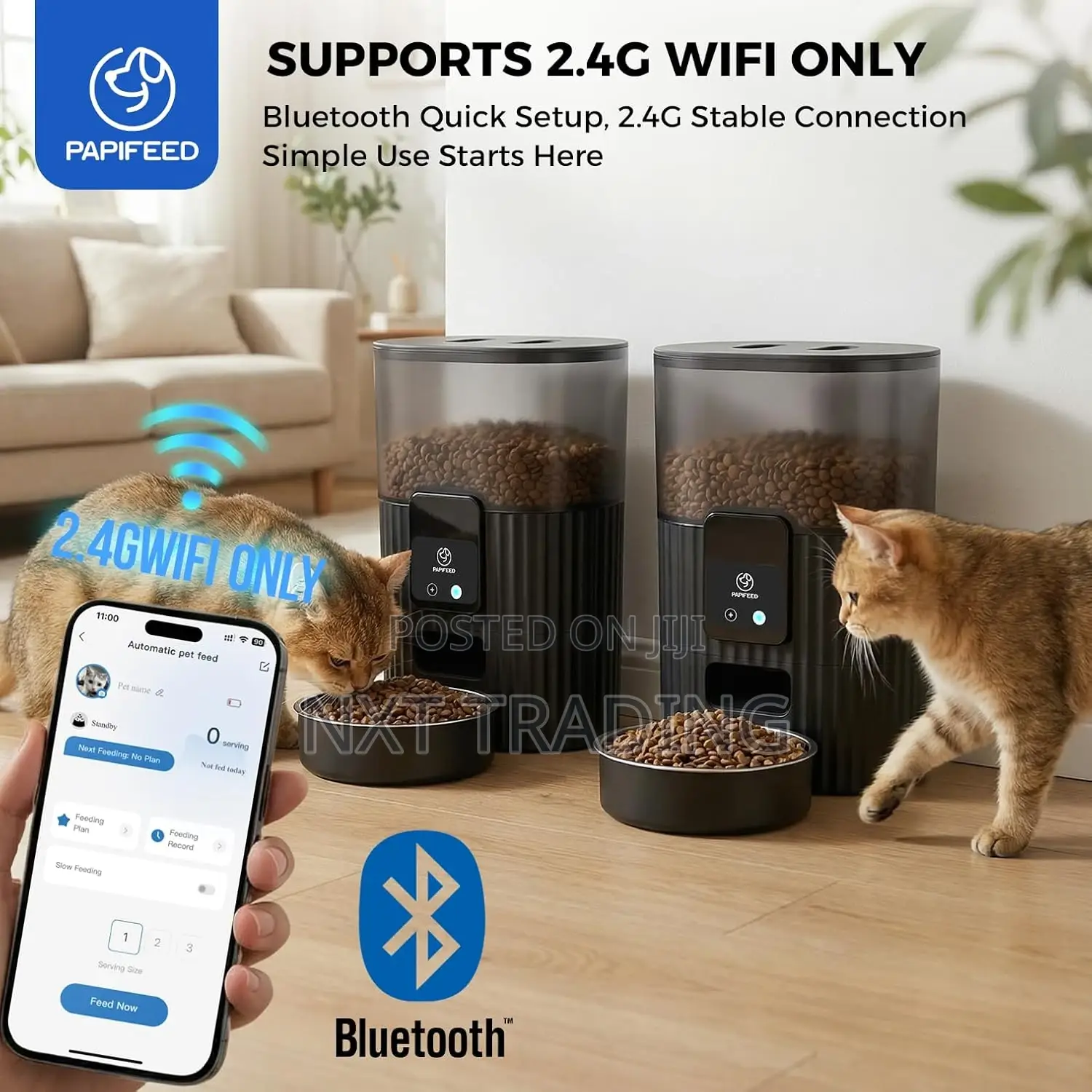 Papifeed Automatic Cat Feeders With App