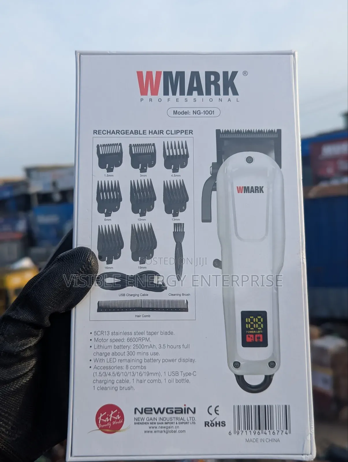 Wmark Ng-1001 Magic Taper Professional Cordless Hair Clipper.